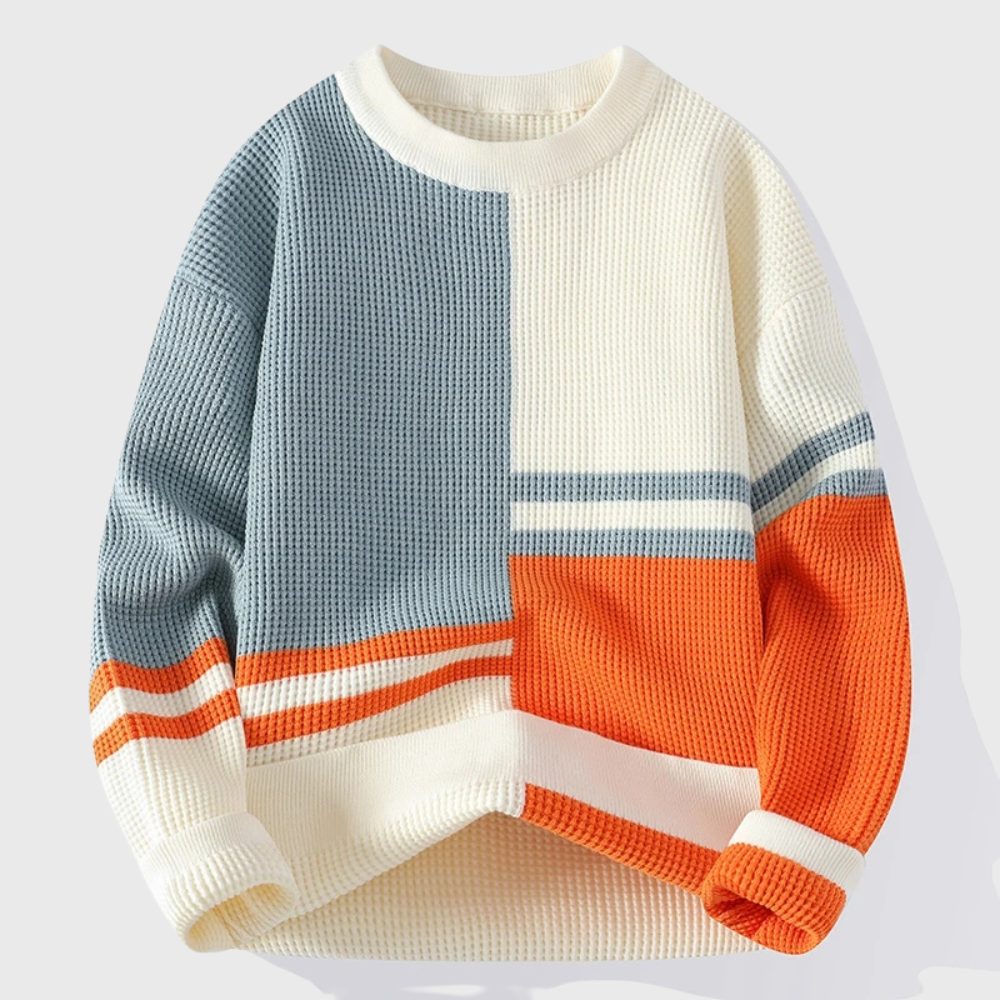 Men’s Color Block Knitted Sweater