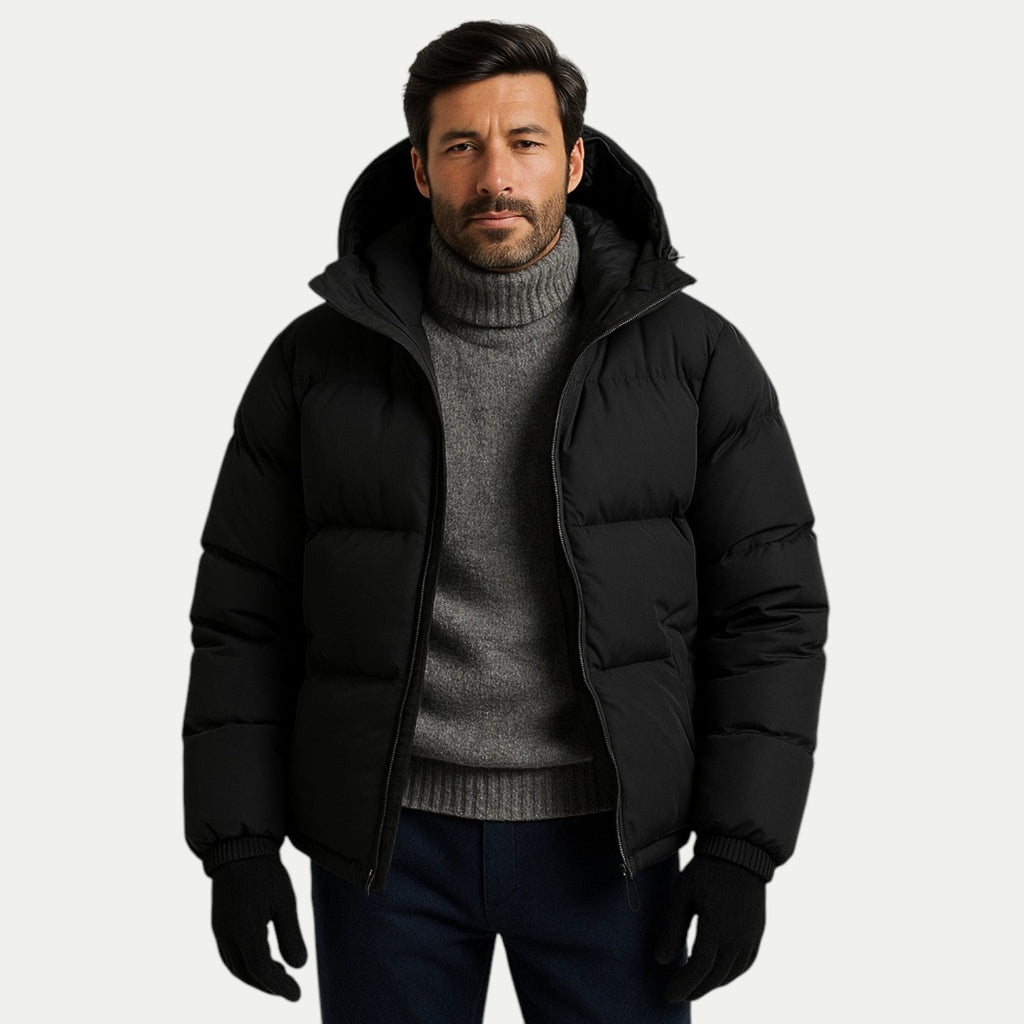 Unisex Waterproof Down Hooded Puffer Winter Fit Parka Jacket