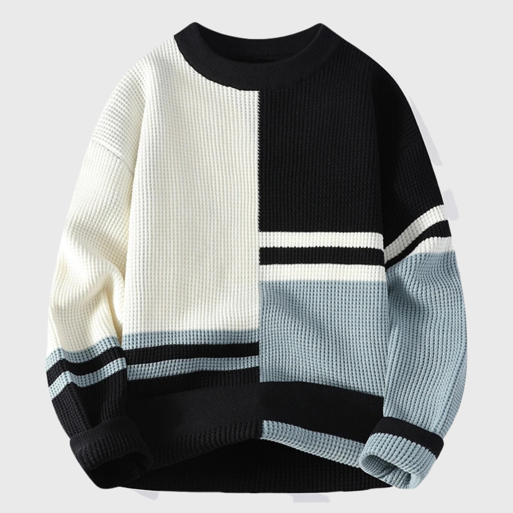 Men’s Color Block Knitted Sweater